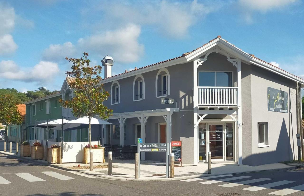 Hotel L'Auberge Canaulaise Lacanau Exterior photo